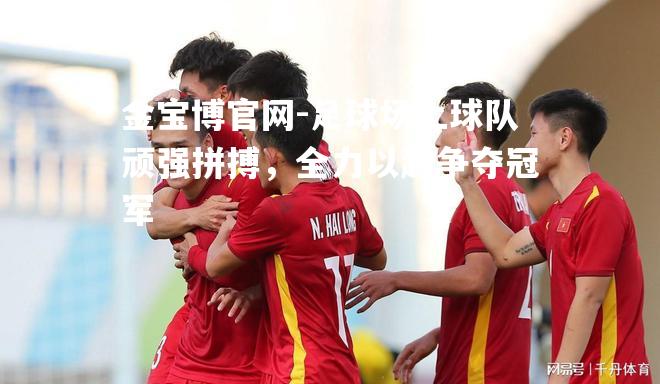 足球场上球队顽强拼搏，全力以赴争夺冠军